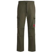 Pantalon BOSS PANTALON CARGO REGULAR FIT VERT KAKI EN COTON RIPSTOP G