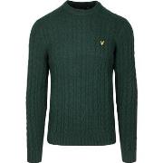 Sweat-shirt Lyle And Scott Lyle Scott Cable Pullover Vert Foncé