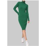 Robe Kebello Robe Col Roulé Vert F