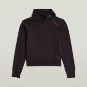 Sweat-shirt G-Star Raw D25303-D704 ASYMMETRIC ZIP SNUG-6484 BLACK