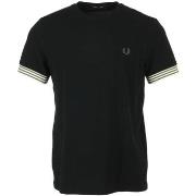 T-shirt Fred Perry Striped Cuff T-Shirt