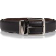 Ceinture Isotoner Ceinture Homme 2 en 1 Grainé Noir/Marron