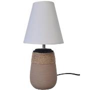 Lampes à poser Unimasa Lampe en céramique et corde 31 cm