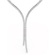 Collier Swarovski Collier en Y Matrix blanc