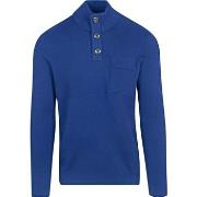 Sweat-shirt Blue Industry Mocker Pullover Bleu Cobalt