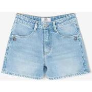 Short enfant Le Temps des Cerises Short lemi en jeans bleu clair