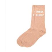 Chaussettes Sud Trading Paire de chaussettes paillettes maman d'amour