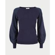 Pull Yes Zee Pull femme col rond et manches bouffantes