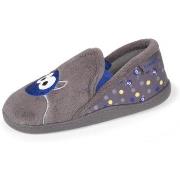 Chaussons enfant Isotoner Chaussons mocassins Enfant Gris Monstre