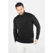 Pull Hollyghost Pull homme col roulé noir - Touché cachemire