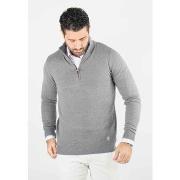 Pull Hollyghost Pull homme col camioneur anthracite - Touché cachemire