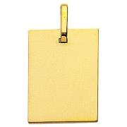 Pendentifs Brillaxis Plaque rectangulaire or jaune 9 carats