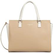 Sac à main LANCASTER Sac a main en cuir Ref 437-04 Beige Ecru