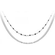 Collier Sc Bohème B2304-ARGENT+B2380-NOIR