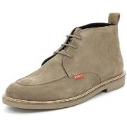 Boots Kickers Homme Totem Plat Oxford, Beige Taupe