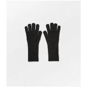 Chapeau Beck Sondergaard Becksondergaard Smooth Leather Gloves Black