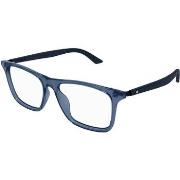 Lunettes de soleil Montblanc MB0359O Cadres Optiques, Bleu/Transparent...