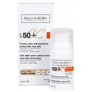 Soins visage Bella Aurora CC CREAM anti-manchas SPF50+ tono medio