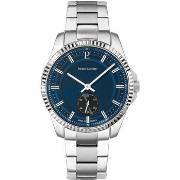 Montre Pierre Lannier METROPOLITAIN Cadran Bleu Bracelet Acier Argenté