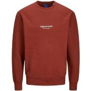 Sweat-shirt Jack &amp; Jones 12241694 JORVESTERBRO-BRANDY BROWN