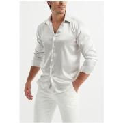 Chemise Kebello Chemise Satiné Blanc H