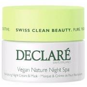 Soins visage Declaré VEGAN NATURE sensitive night 50 ml