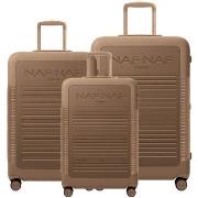 Valise Naf Naf Ensemble de 3 valises S/M/L NALA SABLE