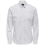 Chemise Only &amp; Sons ONSSANE LIFE SLIM LS DITSY POPLIN SHIRT