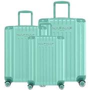 Valise Naf Naf Ensemble de 3 valises S/M/L JESSIE VERT EAU