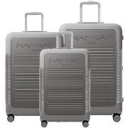 Valise Naf Naf Ensemble de 3 valises S/M/L NALA SILVER