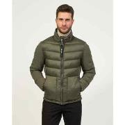 Blouson Yes Zee Veste modèle matelassé de couleur verte