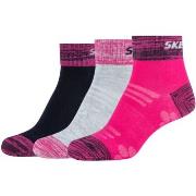 Chaussettes Skechers 3PPK Wm Mesh Ventilation Quarter Socks