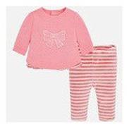 Ensembles enfant Mayoral Ensemble Leggings rayé Rose