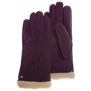 Gants Isotoner gants cuir femme tanin bordeaux 68451