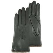 Gants Isotoner femme gants cuir chaud vert sapin 68602