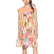 Robe enfant Desigual Robe Helena Habana Corail 18SGVW29