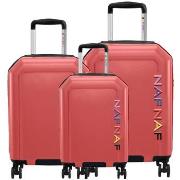 Valise Naf Naf Ensemble de 3 valises S/M/L RAIPONCE DARK RED