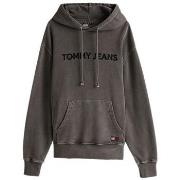 Sweat-shirt Tommy Jeans TJM RLX TJ LABEL HOODIE EXT - Noir - L