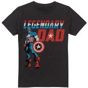 T-shirt Captain America Legendary Dad