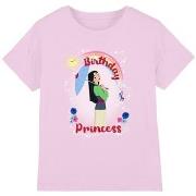 T-shirt enfant Mulan Birthday Princess And Her Lucky Cricket