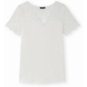 T-shirt Daxon by - Tee-shirt haut et manches dentelle