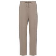 Pantalon BOSS BAS DE SURVÊTEMENT EN COTON MÉLANGÉ TAUPE AVEC MONOGRAMM...