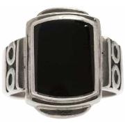 Bijoux Orusbijoux Chevalière Homme Onyx Originale Argent