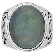 Bijoux Orusbijoux Bague Homme Labradorite Massive Argent