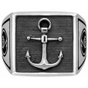 Bijoux Orusbijoux Chevalière Homme Ancre Marine Argent Homme