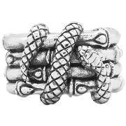 Bijoux Orusbijoux Bague Anneau Bambou Pour Homme En Argent Avec Serpen...