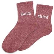 Chaussettes Sud Trading Paire de chaussettes pourpres pailletées Râleu...