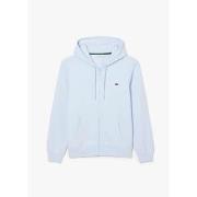 Polaire Lacoste Sweat zippé à capuche bleu