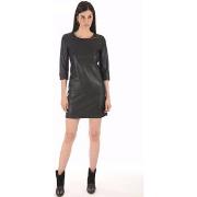 Robe La Canadienne Robe cuir agneau noire-041374