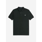 T-shirt Fred Perry Chemise unie - vert nuit blanc neige